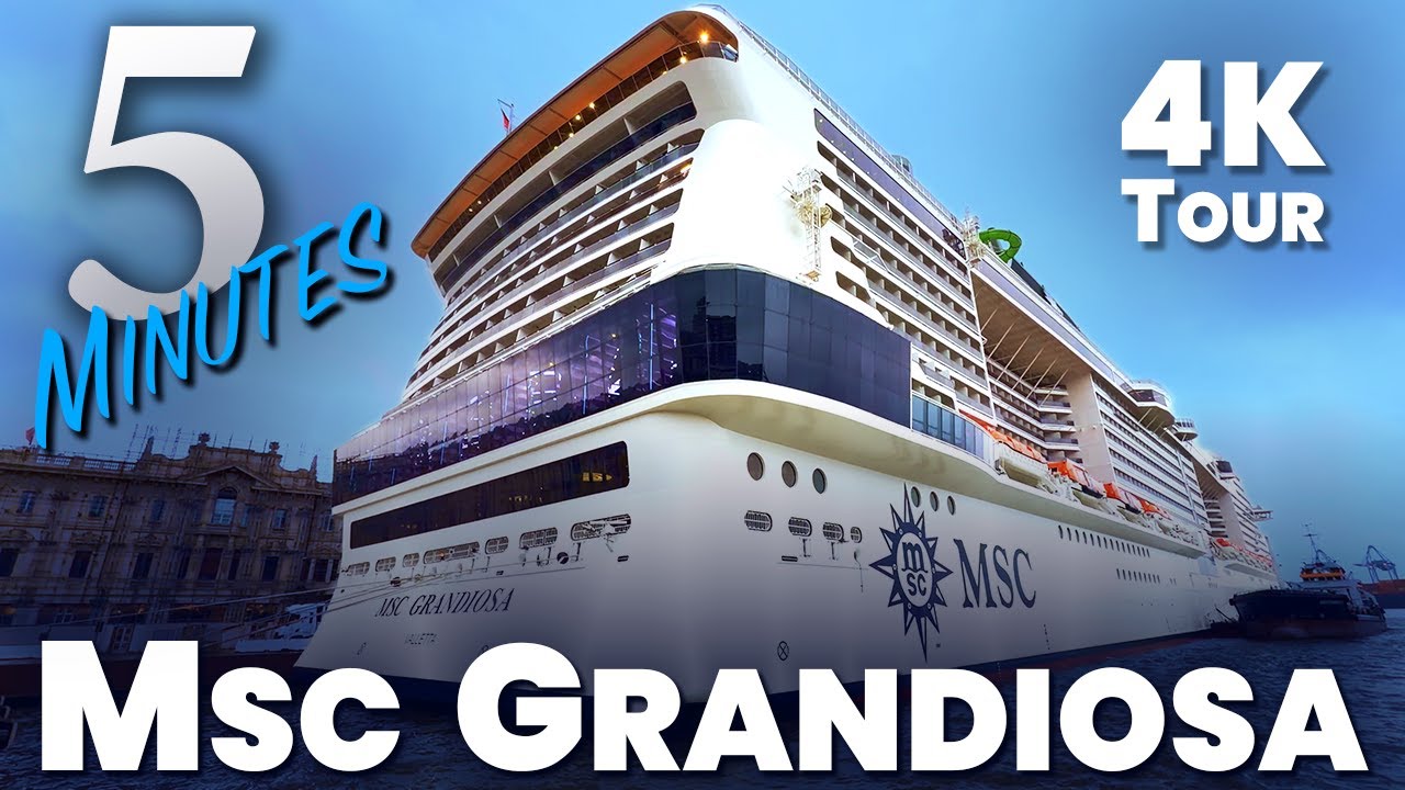 MSC GRANDIOSA - Полный обзор корабля за 5 минут (4K) - Круизы MSC | 2026