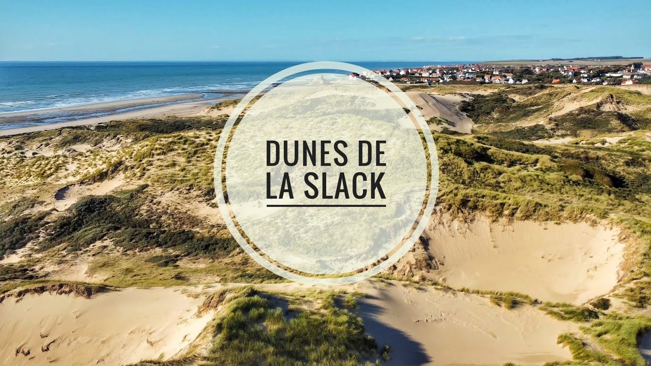 Plage et dunes de la Slack drone