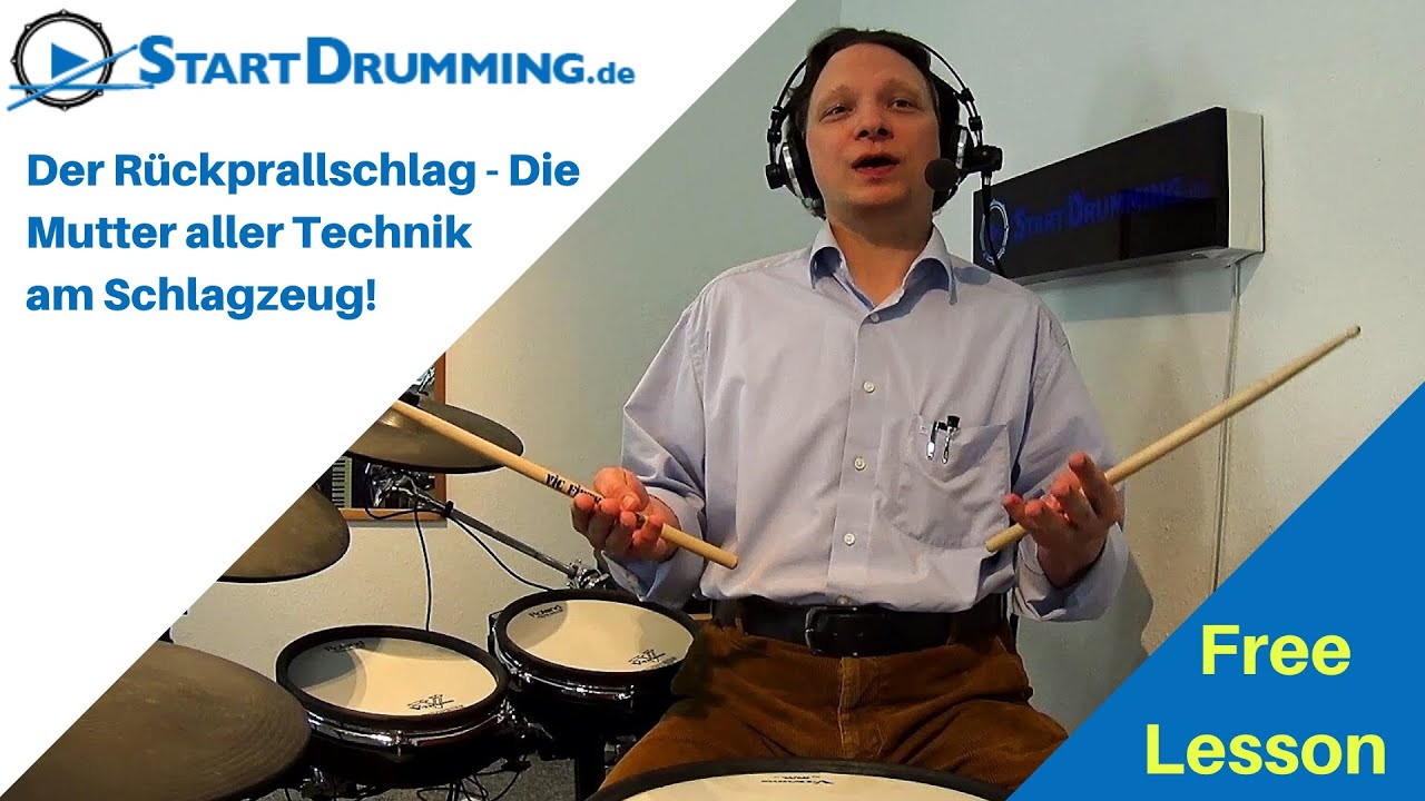 Der Rückprallschlag - Die Mutter aller Technik am Schlagzeug!