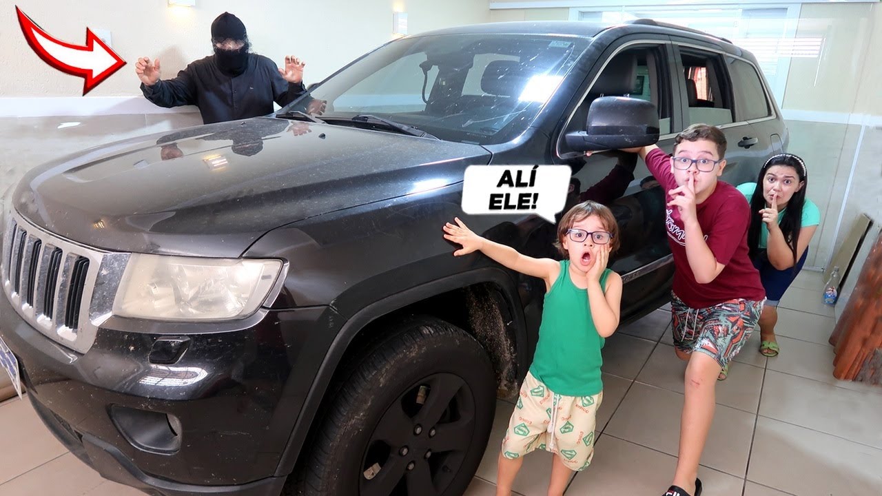 O ESTRANHO VOLTOU INVADIU NOSSA CASA NO CARRO PRETO (estamos com medo)😱😱😱