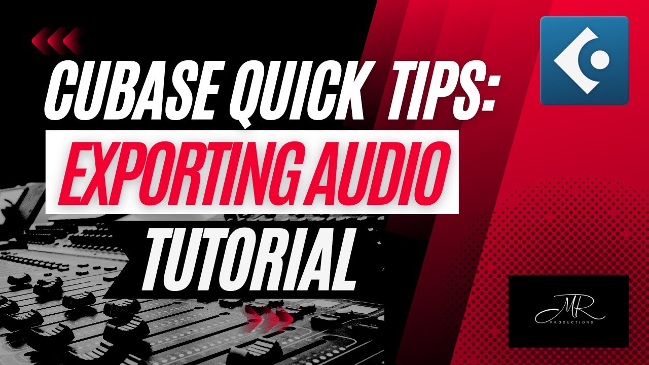 Cubase Exporting Audio - Tutorial