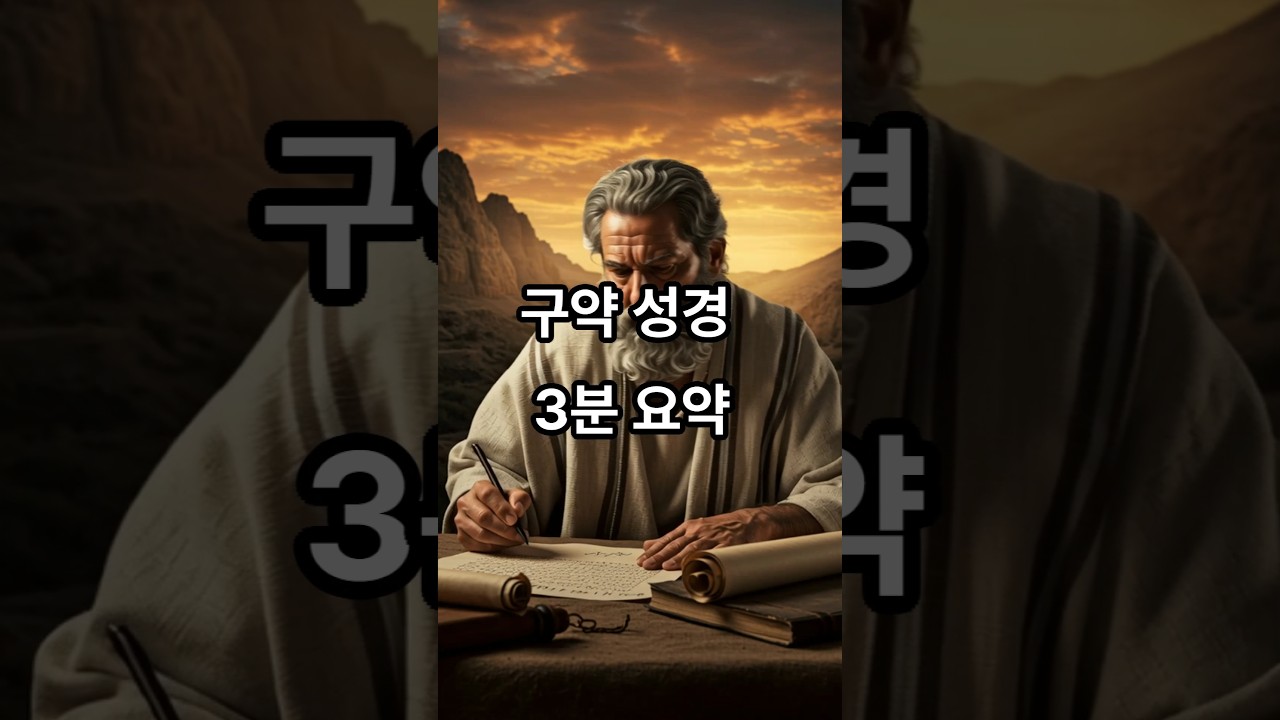 구약 성경은 어떤 내용을 담고 있을까?#3분#요약#39권#축복#예언#회개
