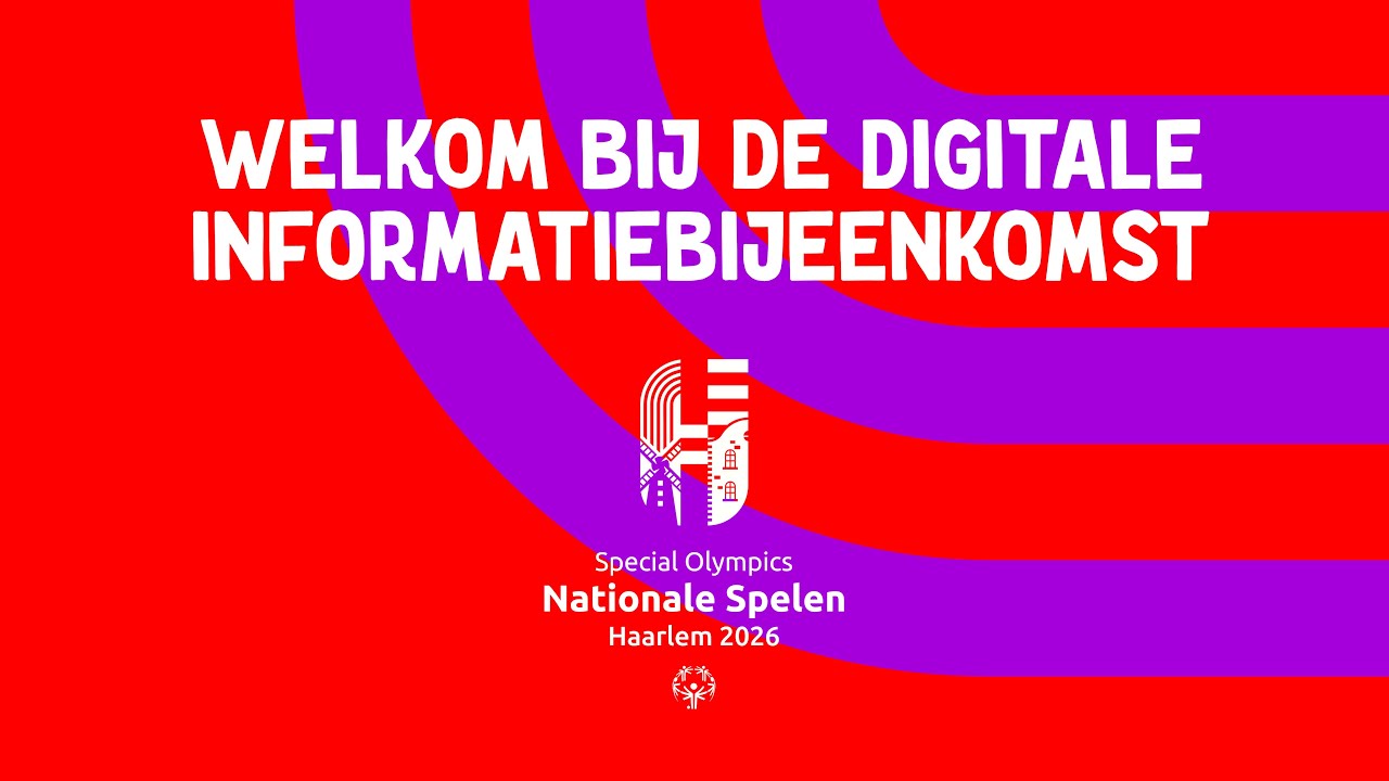 Digitale bijeenkomst Special Olympics Nationale Spelen 2026