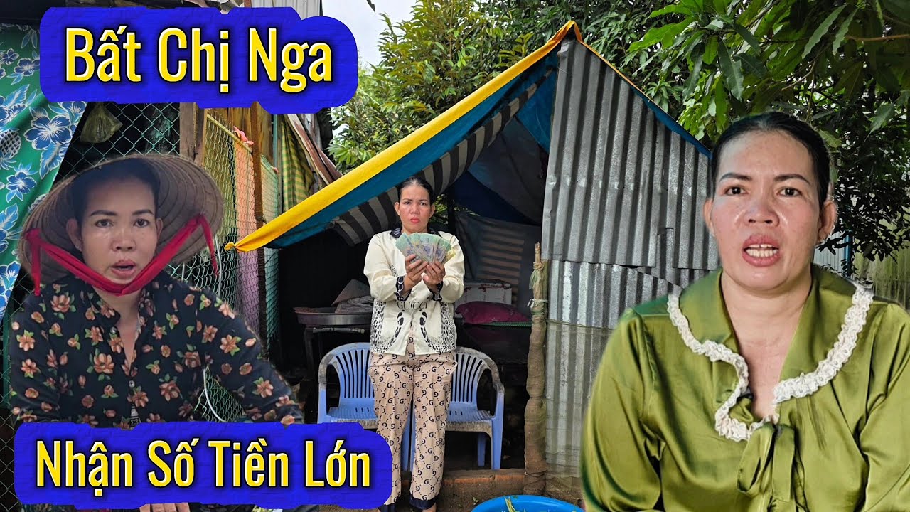 Bất Ngờ.Chị Nga Hái Rau Mưu Sinh Nhận Được Số Tiền Lớn Cả Xóm Vui Mừng 
