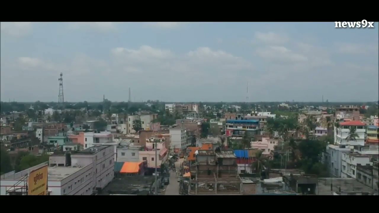 purnia city drone view