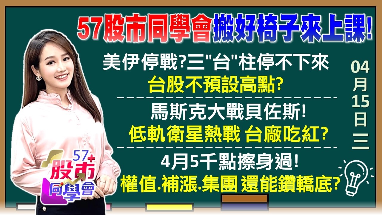 國巨3率3升！相信泰銘前途光明？被動主動漲價？ASML洩題了！台積電奔向2330 設備股揮滿貫砲？馬斯克.貝佐斯開撕！低軌衛星大戰 台灣通吃？《57股市同學會》葉子菁 吳岳展 吳曉松 鄧尚維