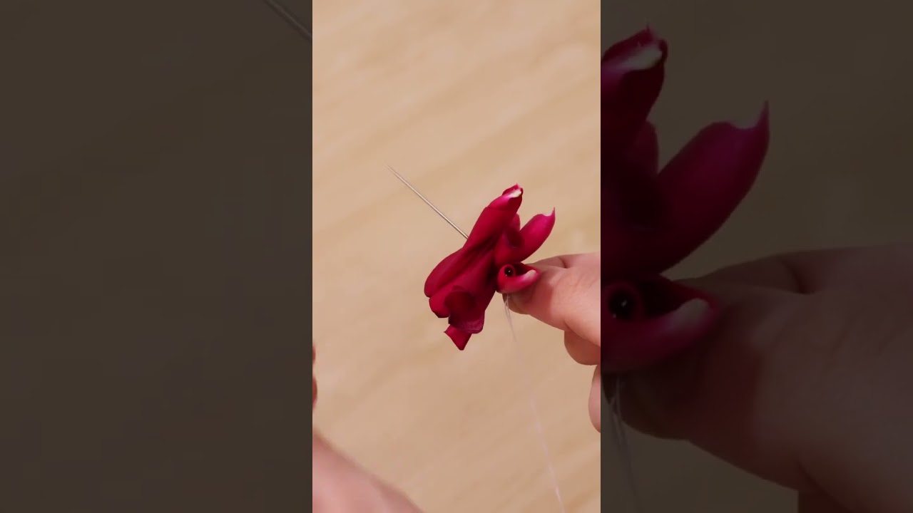 I made Gajra from Real Rose 🌹