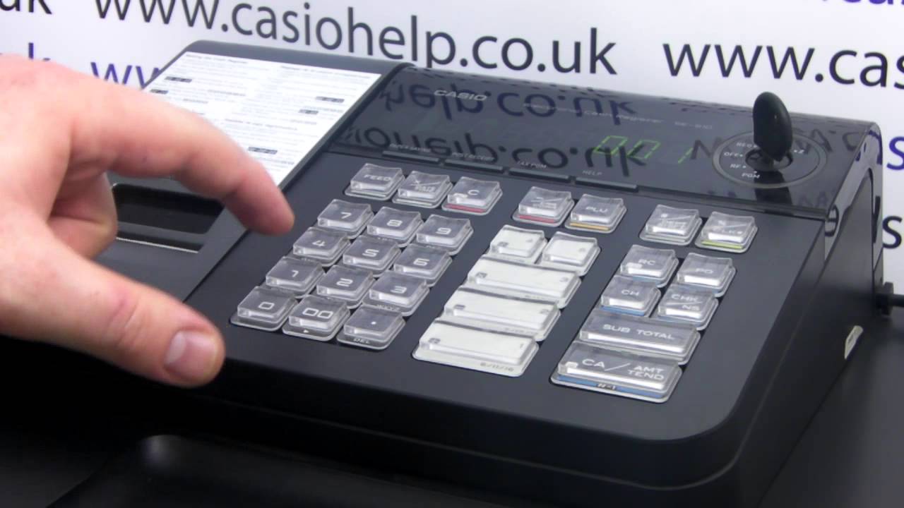 Casio SE-S10 / PCR-T280 Programming TAX / VAT How To Program Tax Rate 2 To 5% 'ADD-IN'