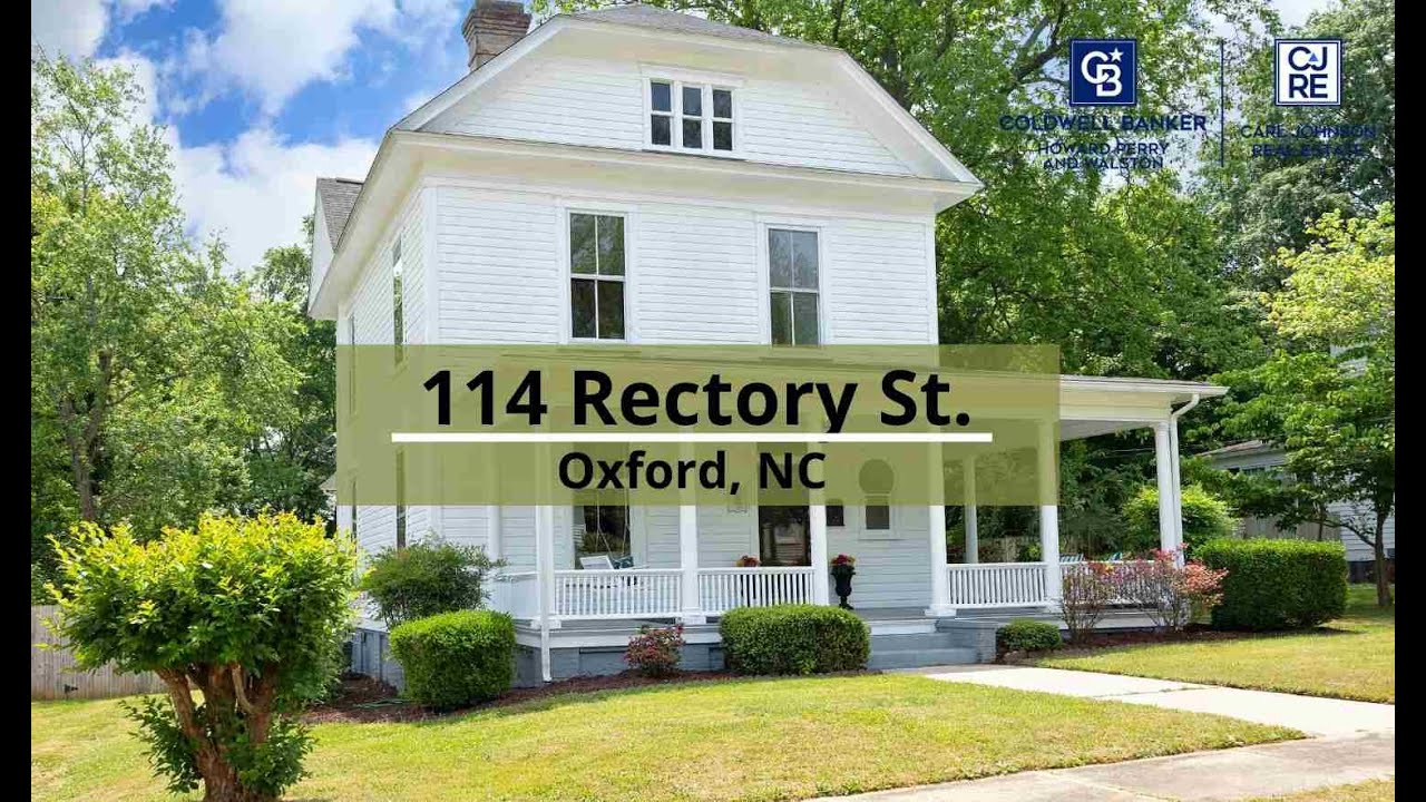 Just Listed: 114 Rectory St. Oxford, NC 27565