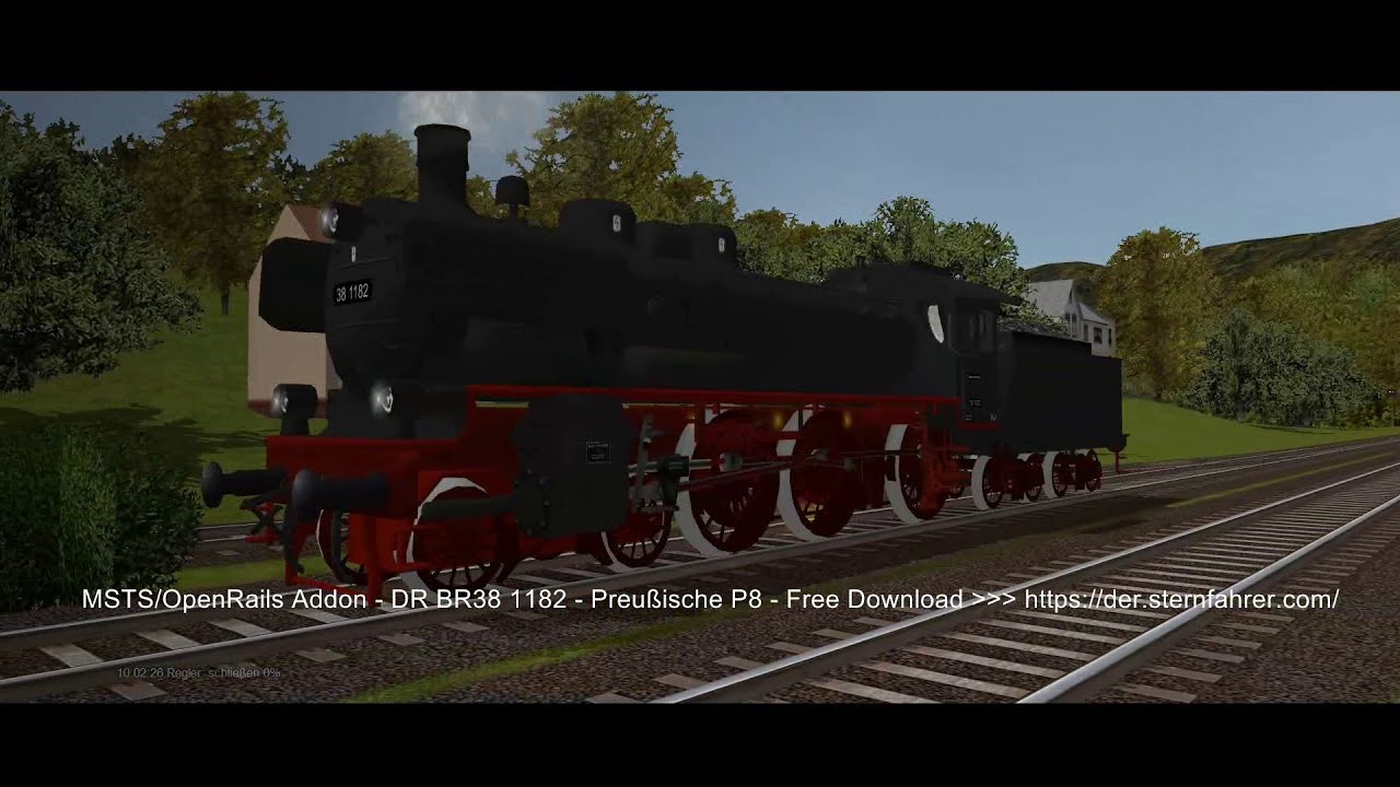 MSTS OpenRails DB BR38 1182  Freeware