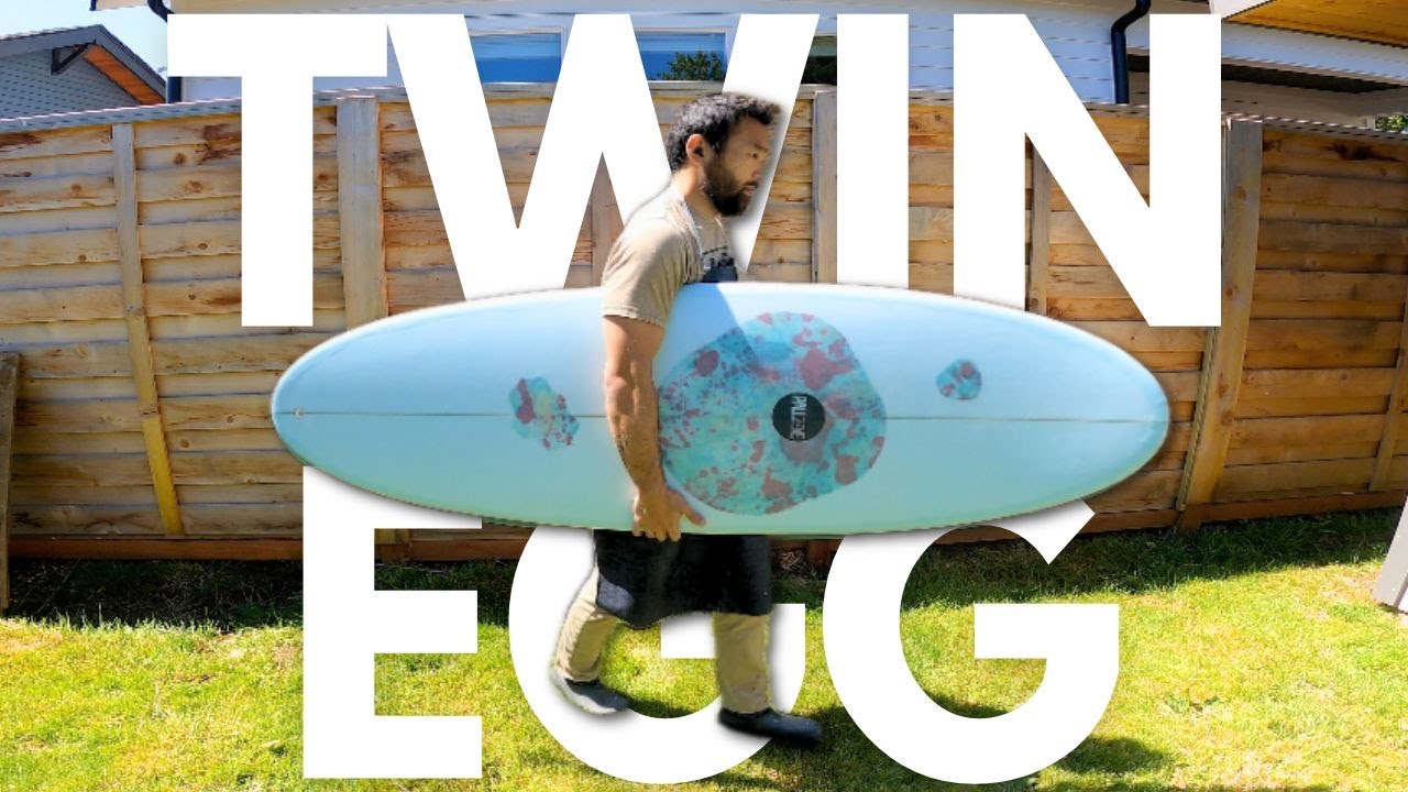 start to finish: 6'0 twin fin egg with channels