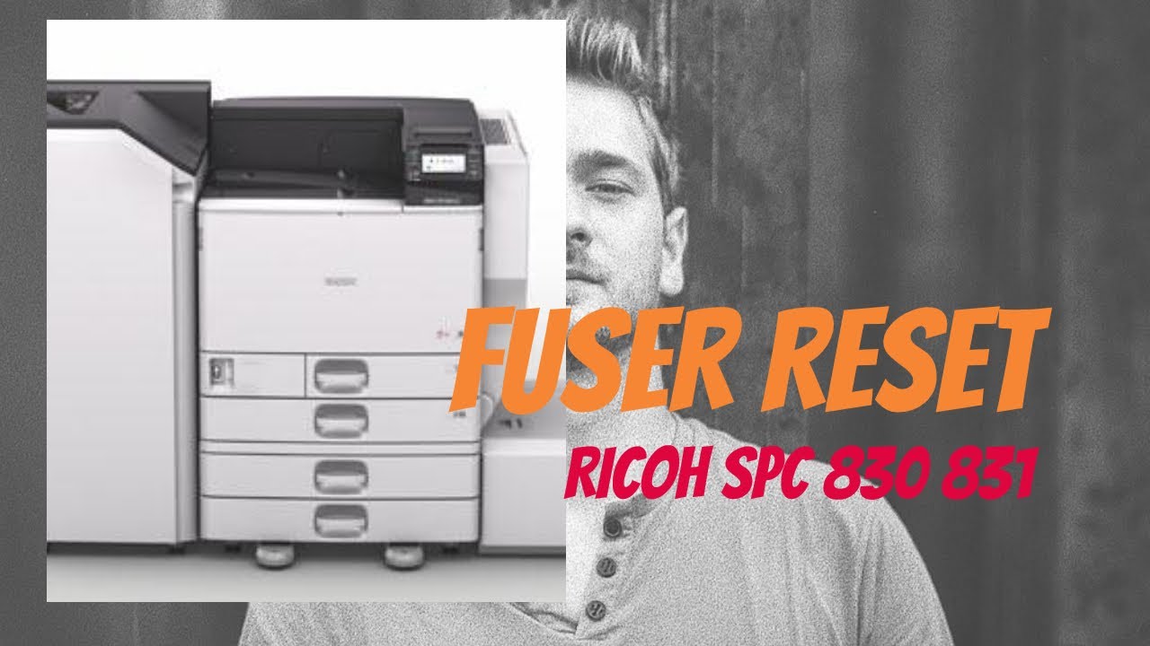 FUSING reset RICOH SPC830 SPC831 wejście w serwis sc544