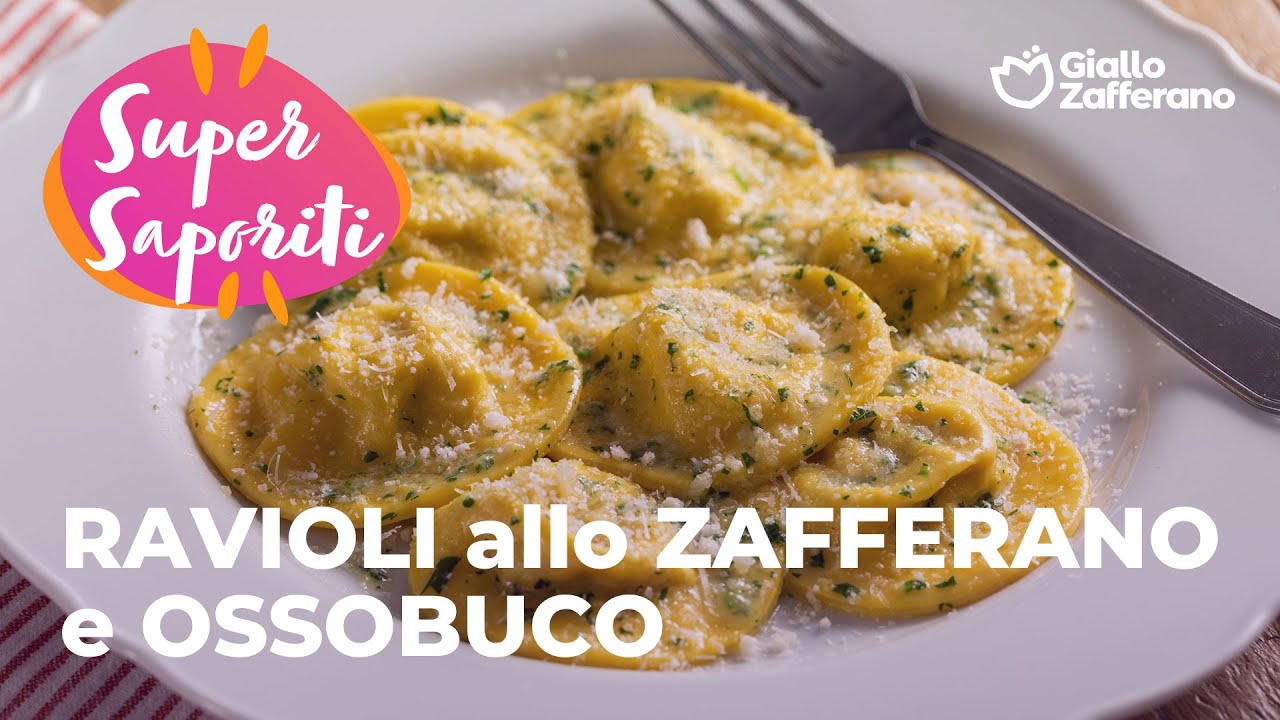 RAVIOLI allo ZAFFERANO e OSSOBUCO - FACILI e GOURMET🍴💛