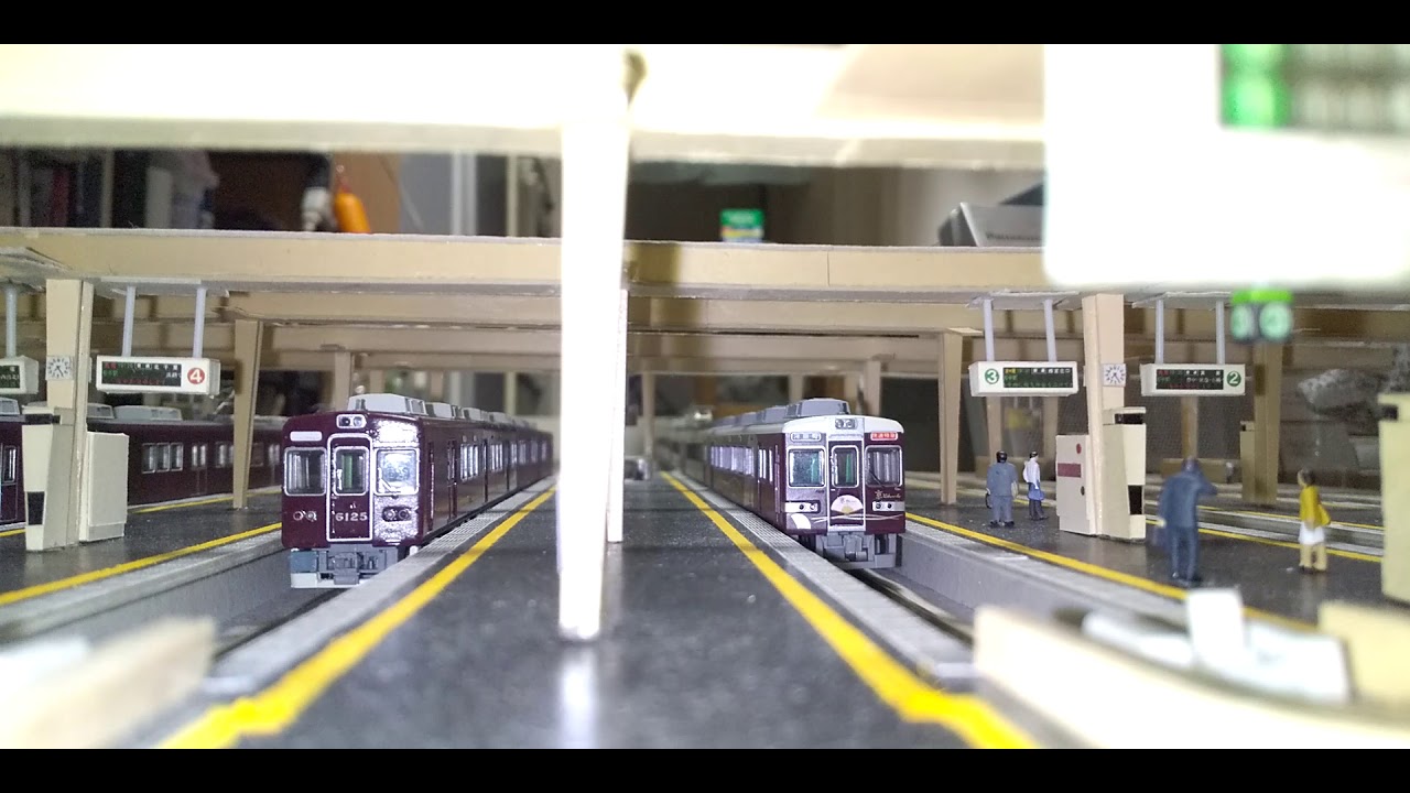 Nゲージ ケント紙で自作模型阪急大阪梅田駅❗️