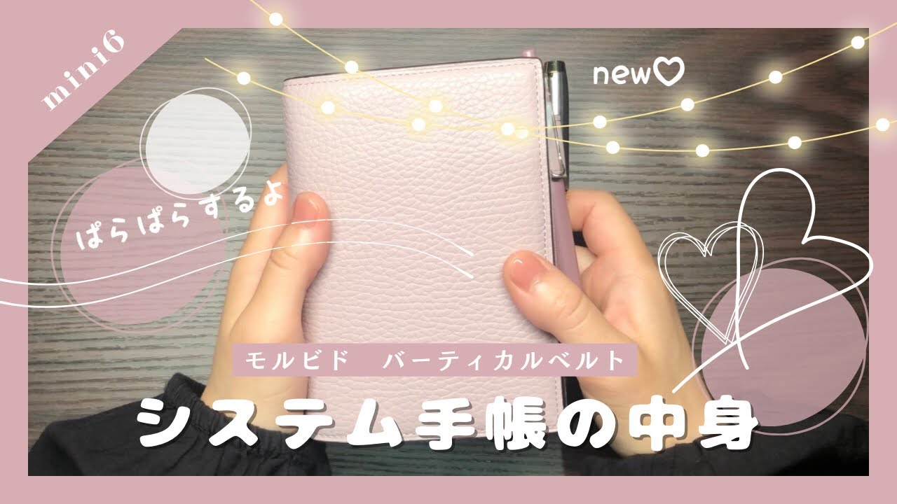 【手帳の中身】新しいミニ6使い始めています♡/モルビド バーティカルベルト