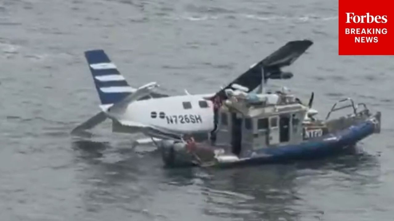 Small Plane Is Rescued After It Crashes Into New York City's East River