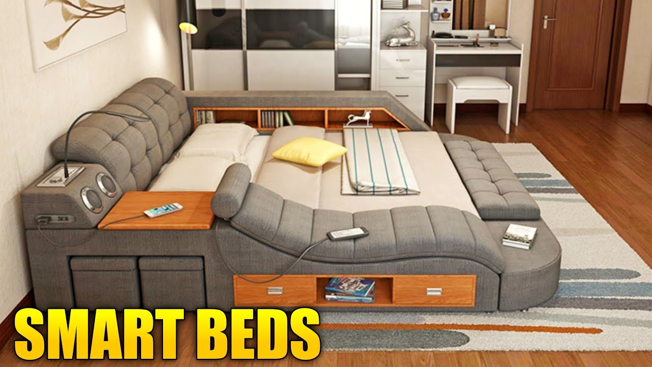 SMART BED TECHNOLOGY : Smart Home Automation 2021 | Modern Homes Tour - Part 8