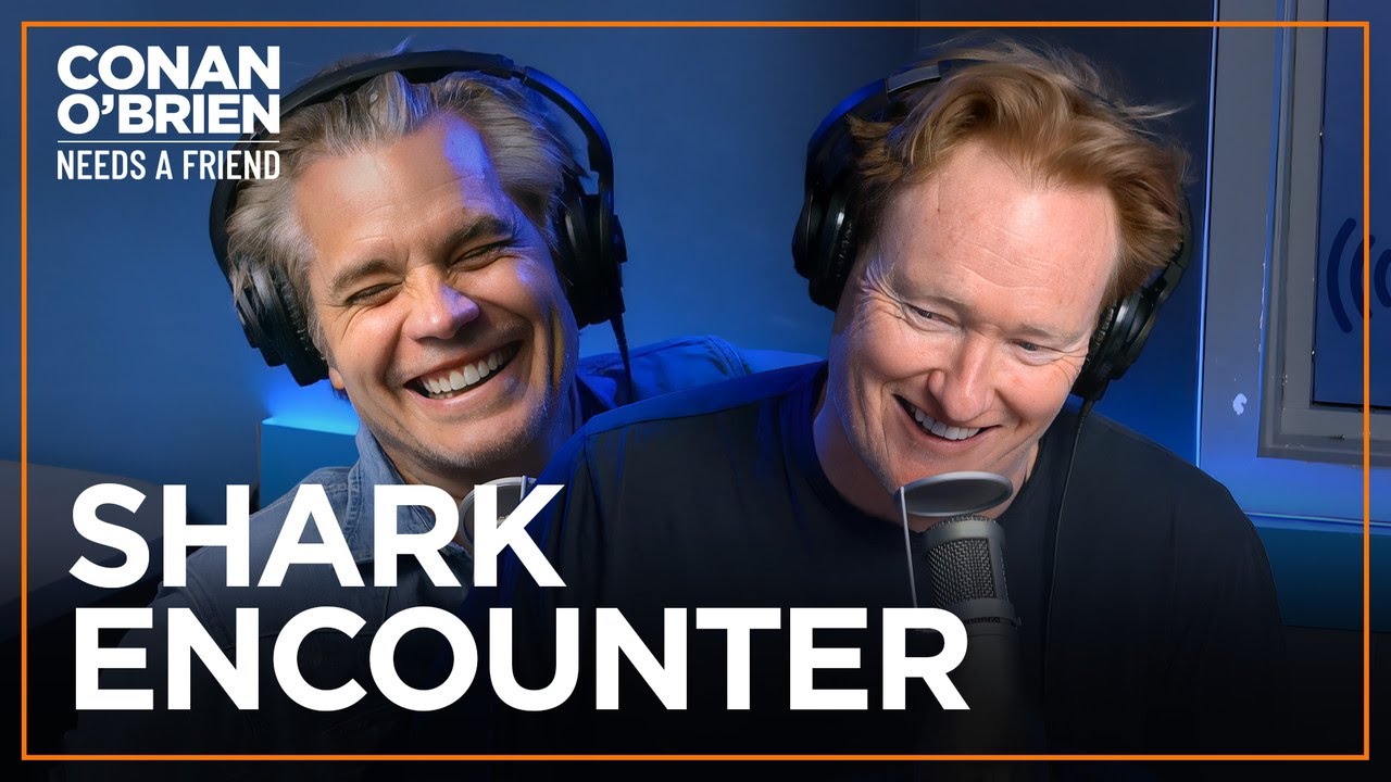 Timothy Olyphant & Conan’s Close Call With A Shark | Conan O'Brien Needs A Friend
