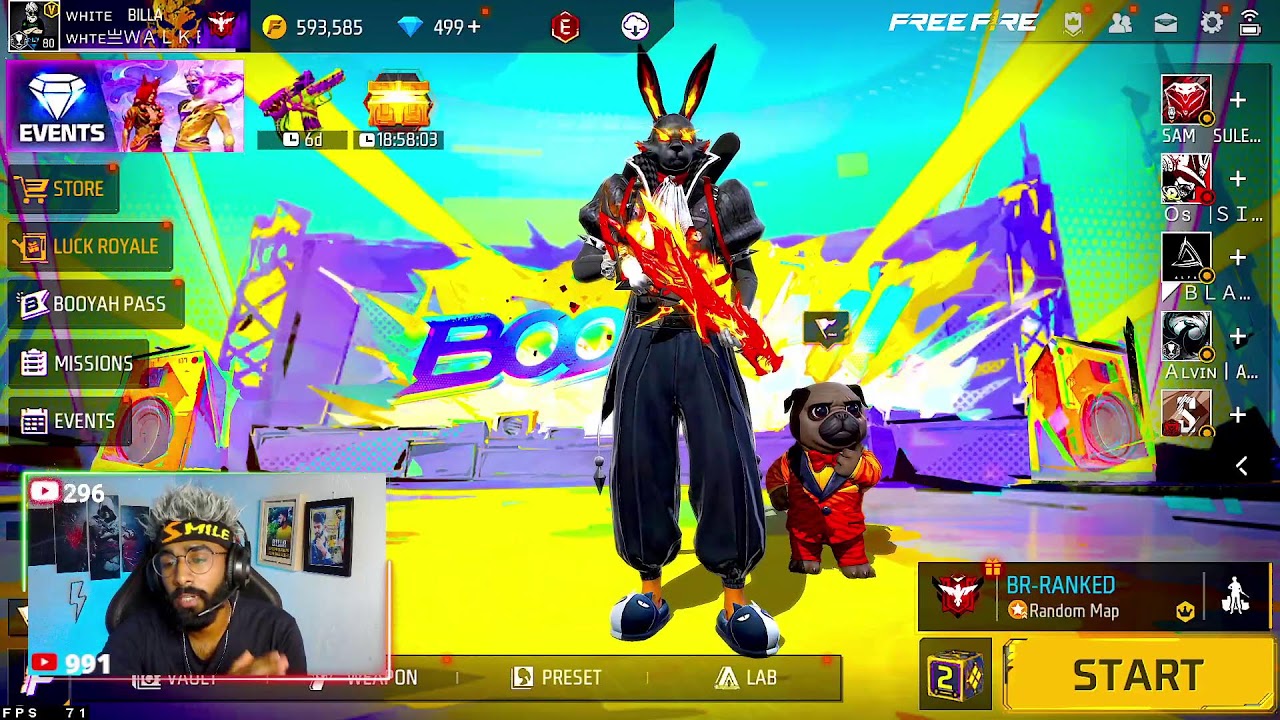 live (27/30) - FREE FIRE LIVE - BILLA