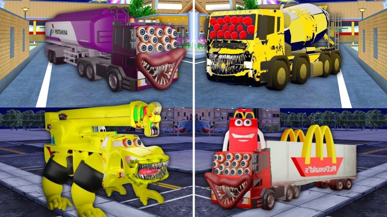 Full Movie Compilation Truck Pertamina VS Truck Mixer VS Truck MC Donald 😱 SAKURA SCHOOL SIMULATOR