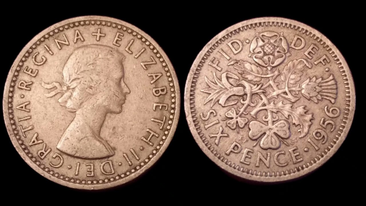 UK 1956 SIXPENCE Coin VALUE + REVIEW