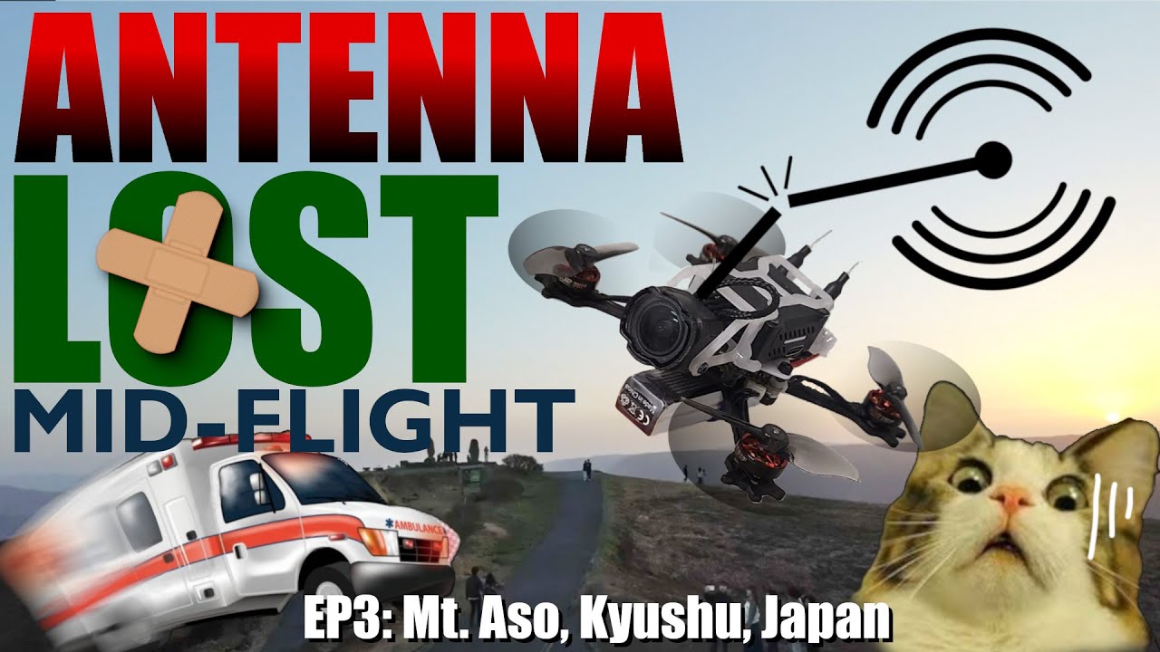 Betafpv Pavo Pico Toothpico lost ELRS antenna mid-flight! Japan FPV trip 2024 Ep3 Mt. Aso