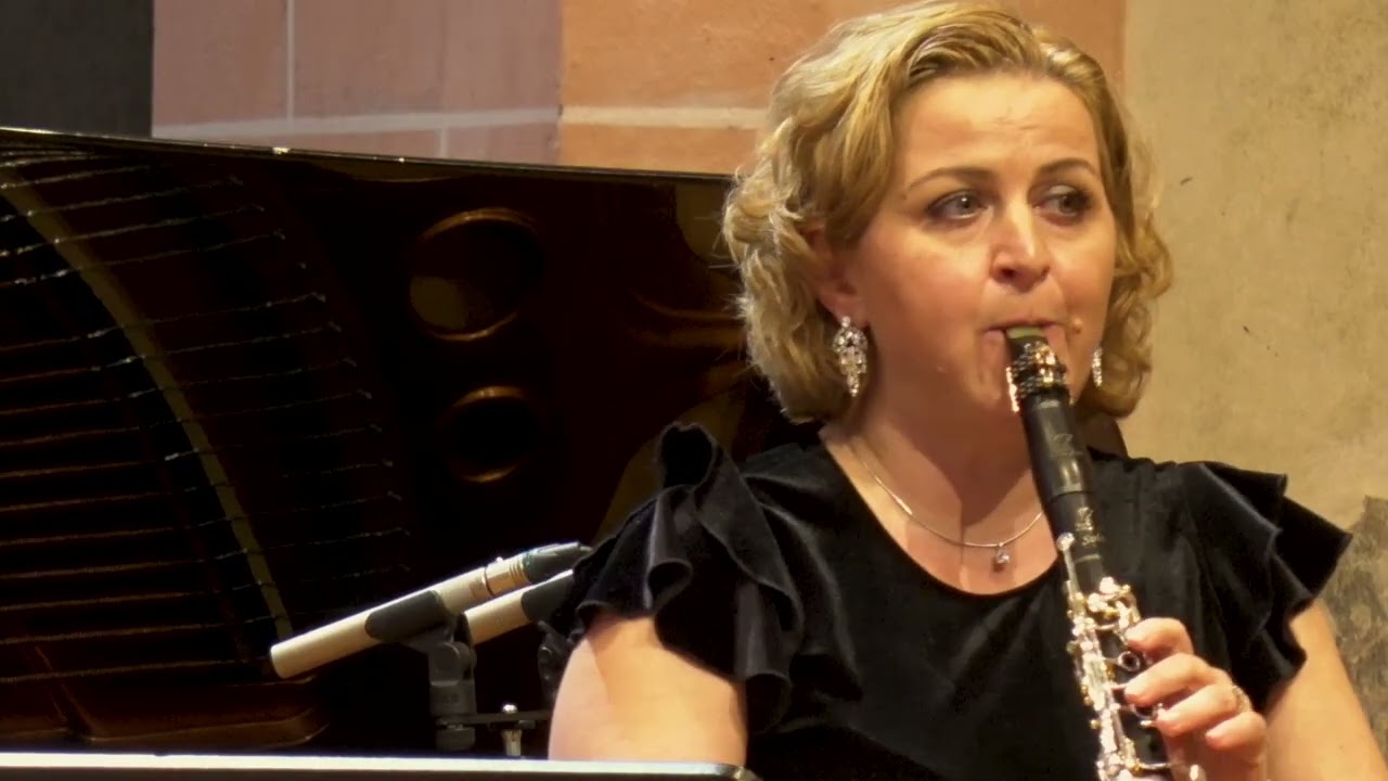Johannes Brahms, Clarinet Sonata ,Second  mvm, Nadia Sofokleous, clarinet, Mara Gherasim, Piano
