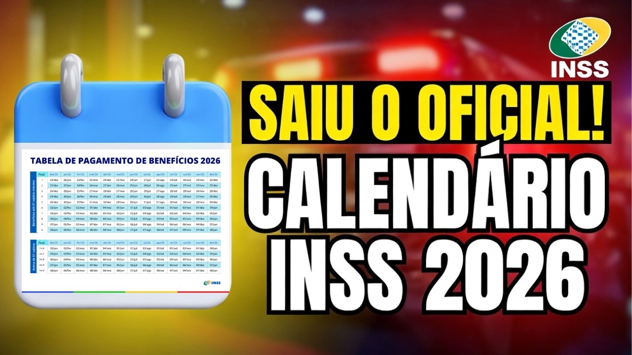 SAIU O OFICIAL! 🚨 Calend&aacute;rio de Pagamentos INSS 2026 Todas as Datas
