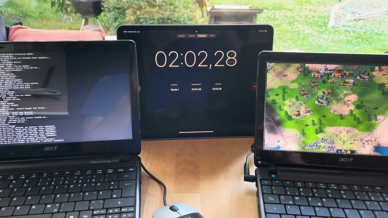 Schrott-Netbook f&uuml;r Kinder benutzbar machen mit Linux und XFCE: Siedler 2 und Duke Nukem 2 perfekt