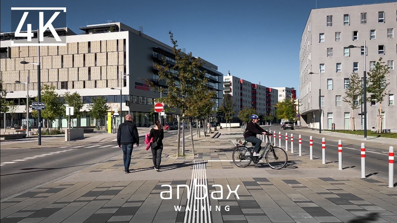 Walking in Vienna, Seestadt (Large Urban Development Project), How Does it Look in October 2020 - 4K