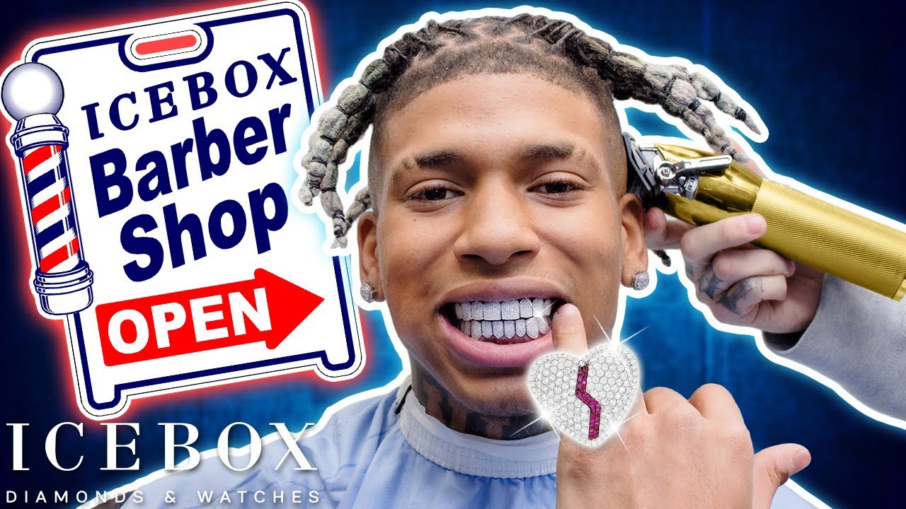 NLE Choppa Drops $100k While Getting Haircut at Icebox!