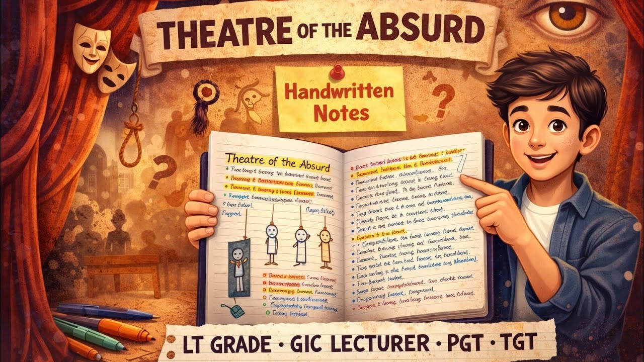 Theatre of the Absurd | Handwritten Notes | LT Grade | GIC Lecturer | PGT TGT English
