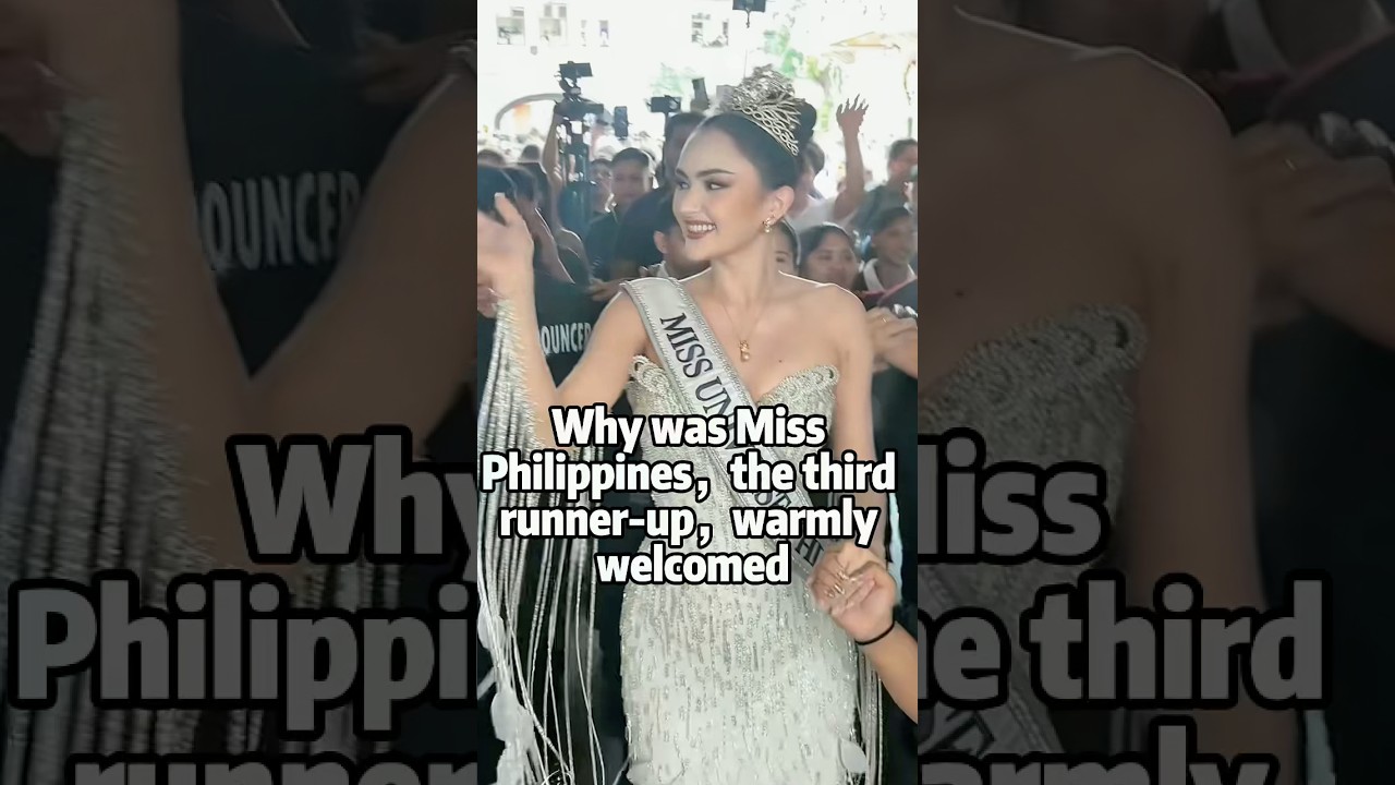 Why was miss philippines,the third runner up,warmly welcomed?