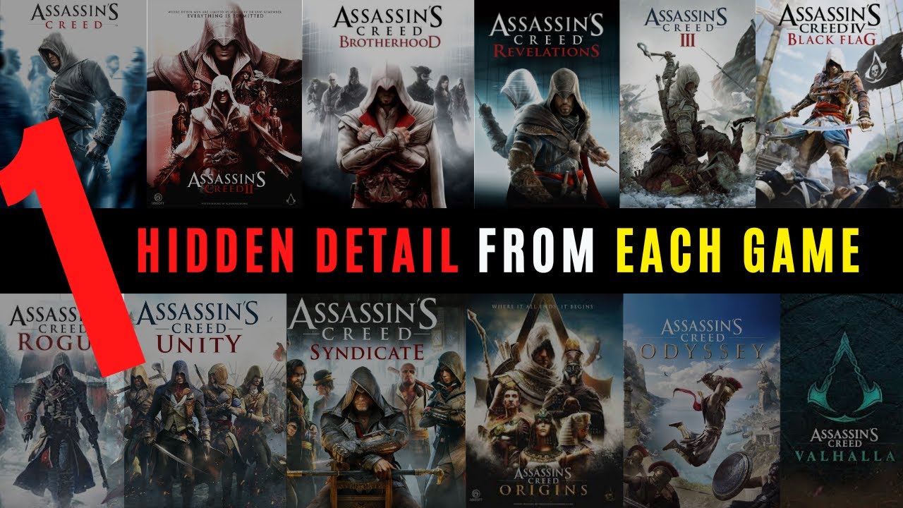 1 HIDDEN Detail About Each Assassin's Creed Game