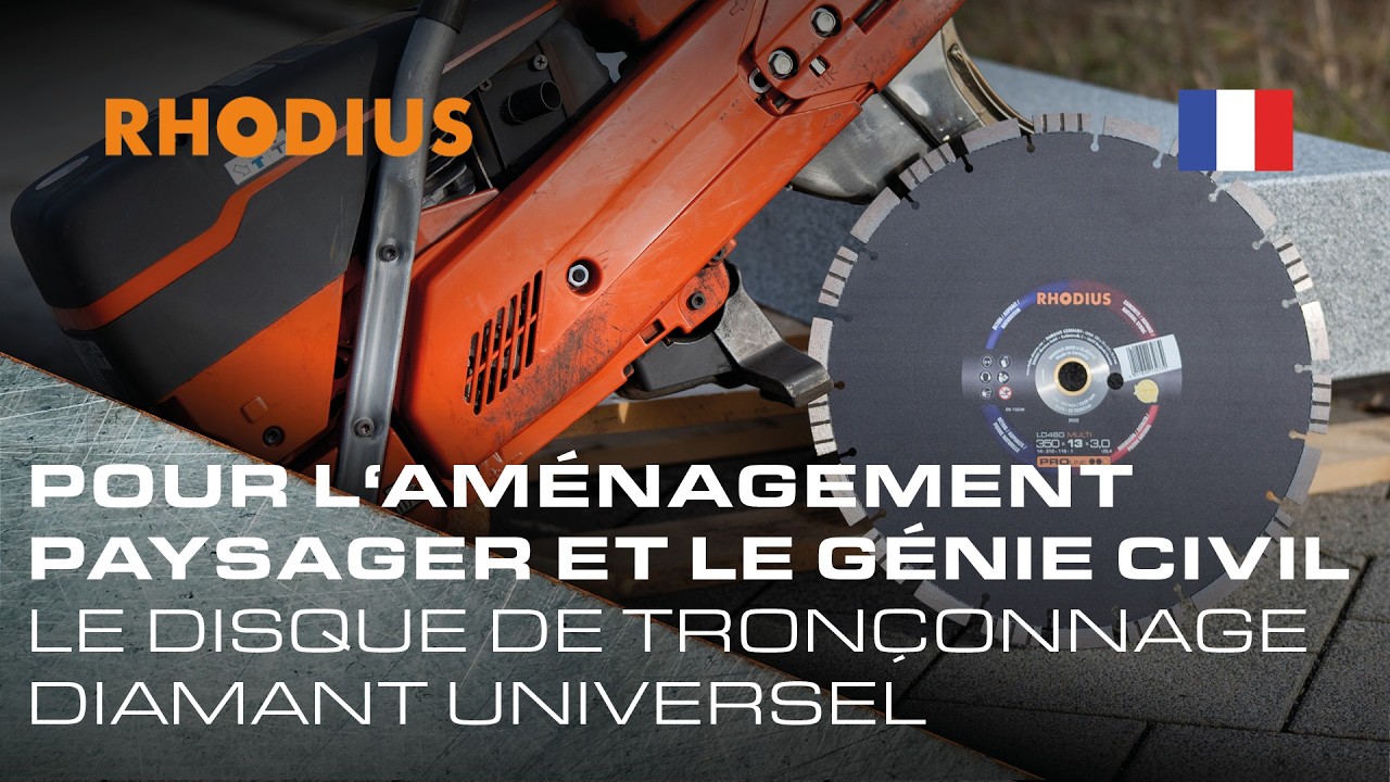 Le disque de tronçonnage diamant universel pour l'aménagement des jardins et des espaces verts