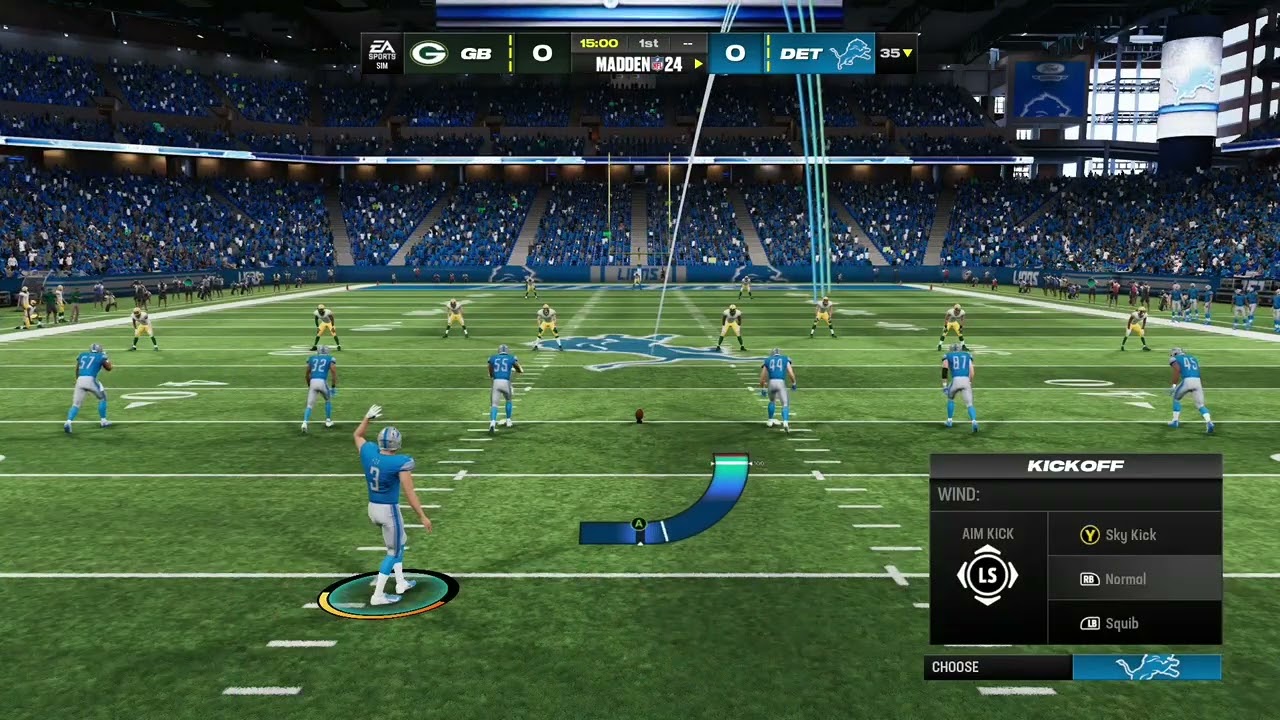 What Brandon Gaudin said in the opening of the Packers and Lions.
