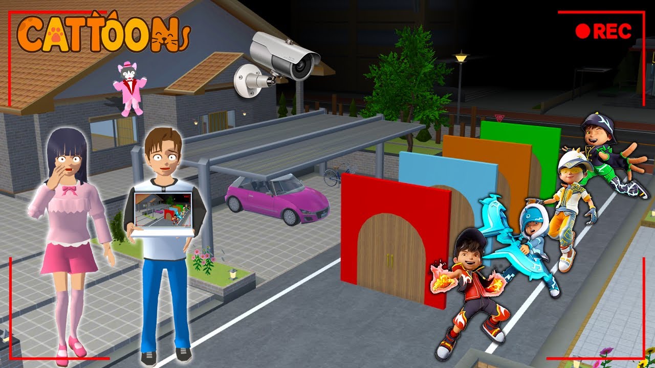 YUTA MIO PANIK 😱CCTV MEREKAM PINTU PORTAL BOBOIBOY BARAJU DI DEPAN RUMAH | BABY CELINE PARKOUR MOBIL