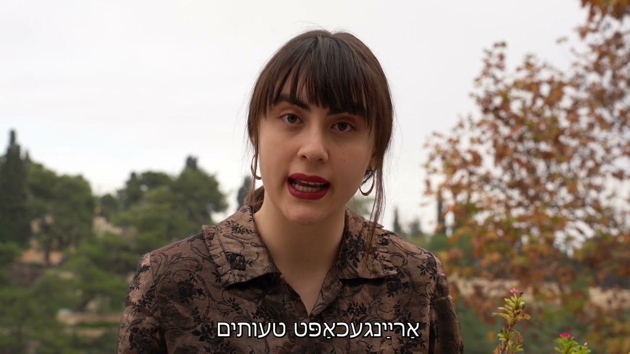 רעפּאָרטאַזש פֿון עטל ניבאָרסקי וועגן דער ירושלימער ייִדישער קינאָוואָך