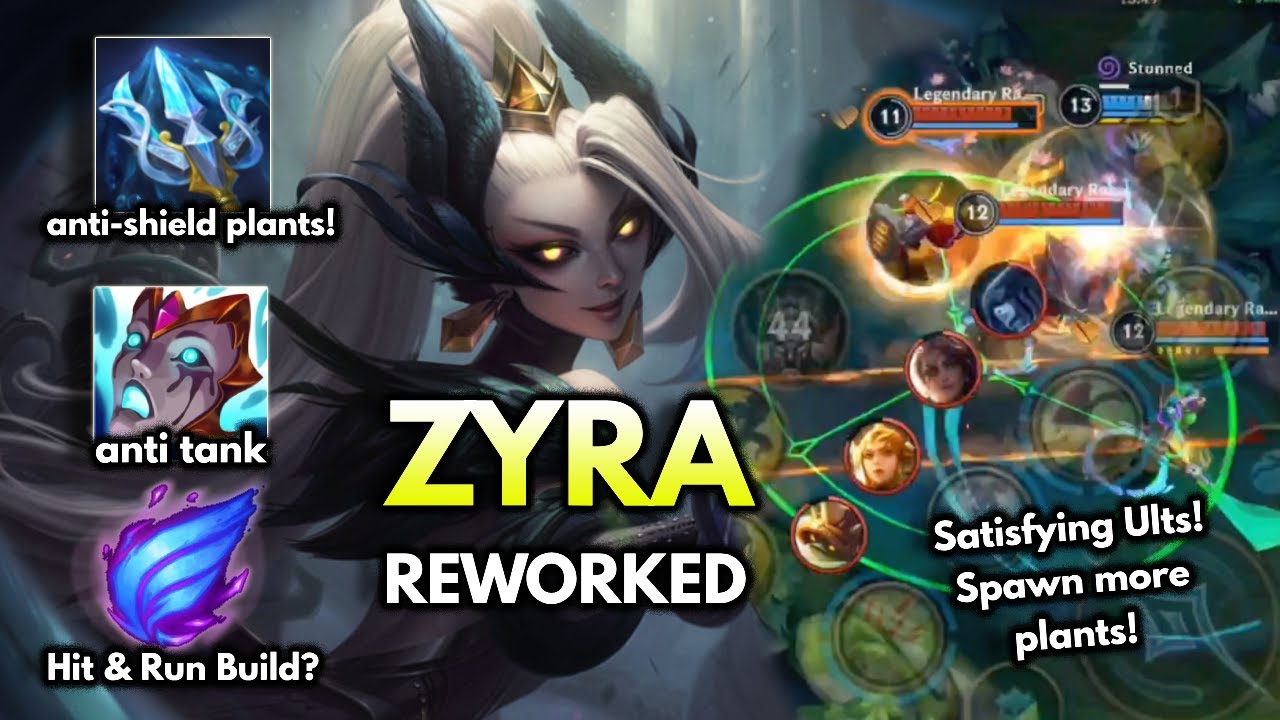 Bahas Reworked ZYRA. Bisa Spawn Lebih Banyak Plants! Pake Phase Rush Hit & Run Build.. 9/5/21 KDA