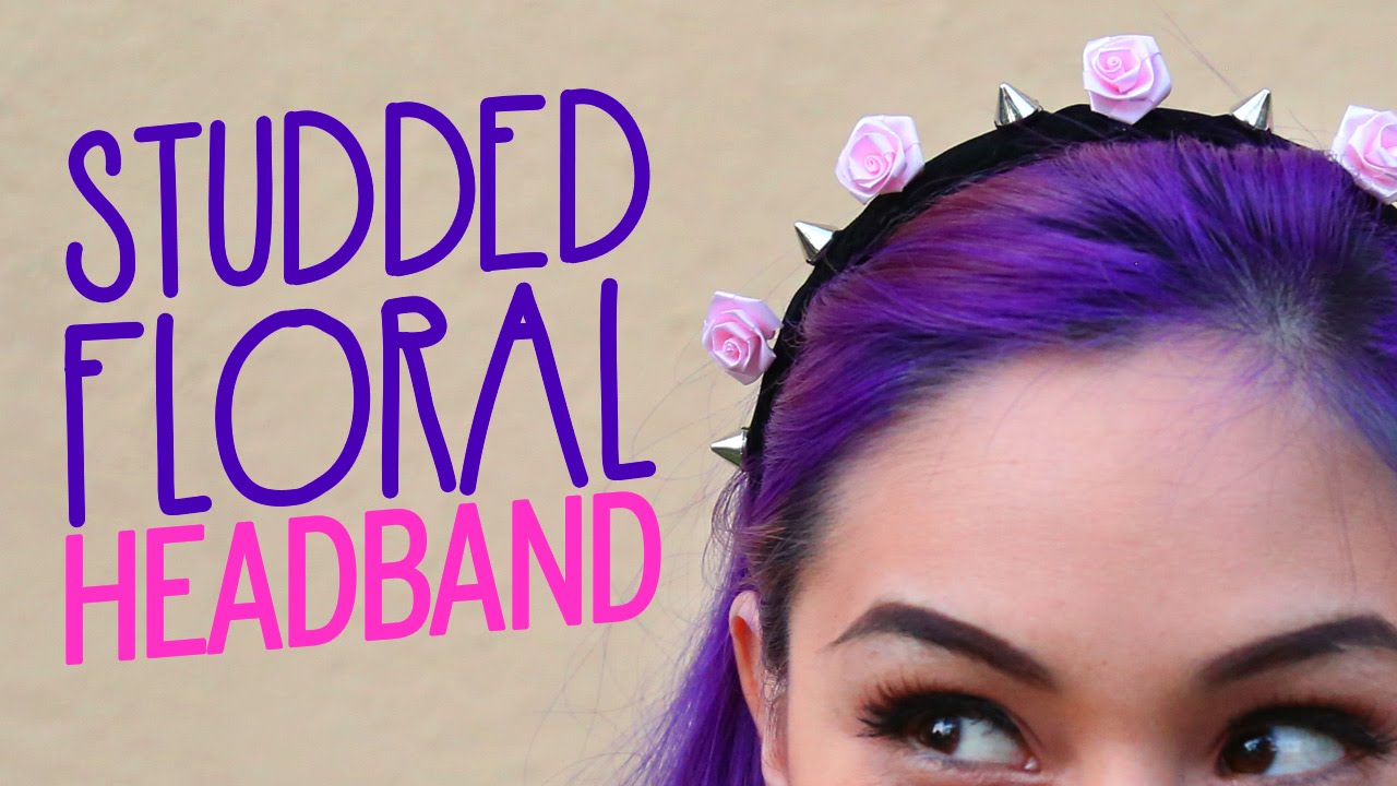 Studded Floral Headband ♥ DIY