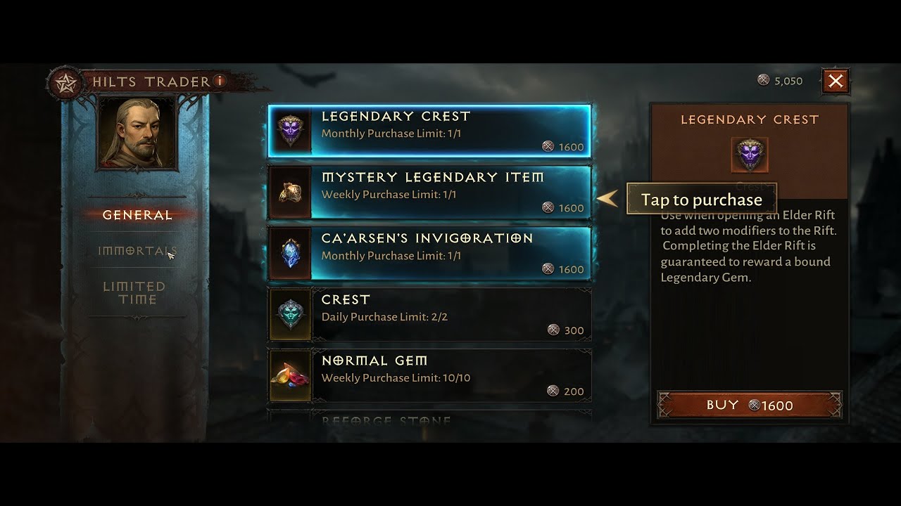 Diablo Immortal Hilts Trader Location Westmarch