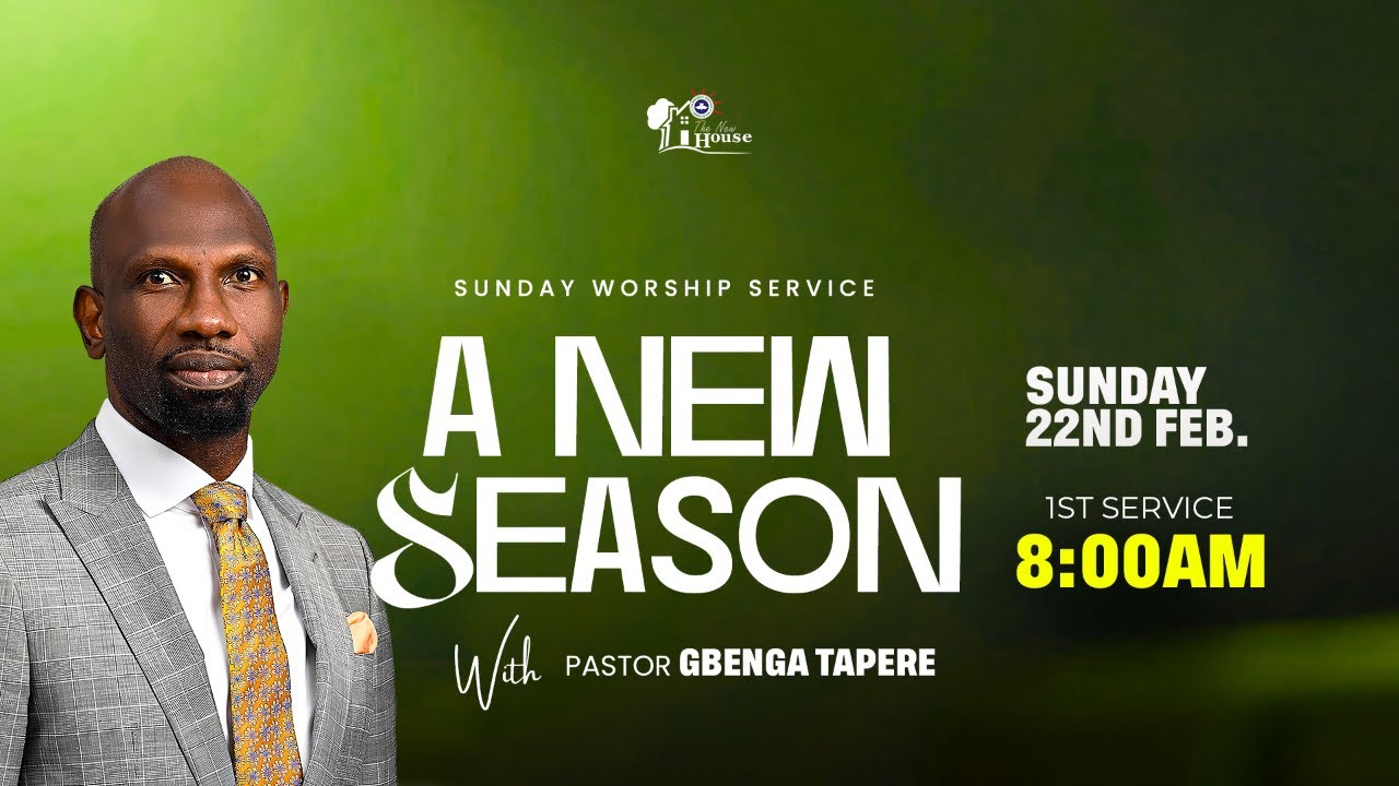 SUNDAY WORSHIP SERVICE- FIRST SERVICE || NEW SEASON || SUN. 22ND FEBUARY 2026