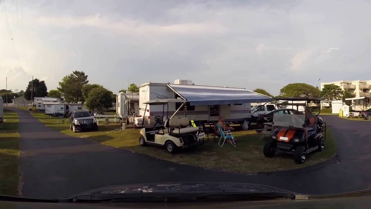 Emerald Isle, NC Trav L RV Park Drive Through Review