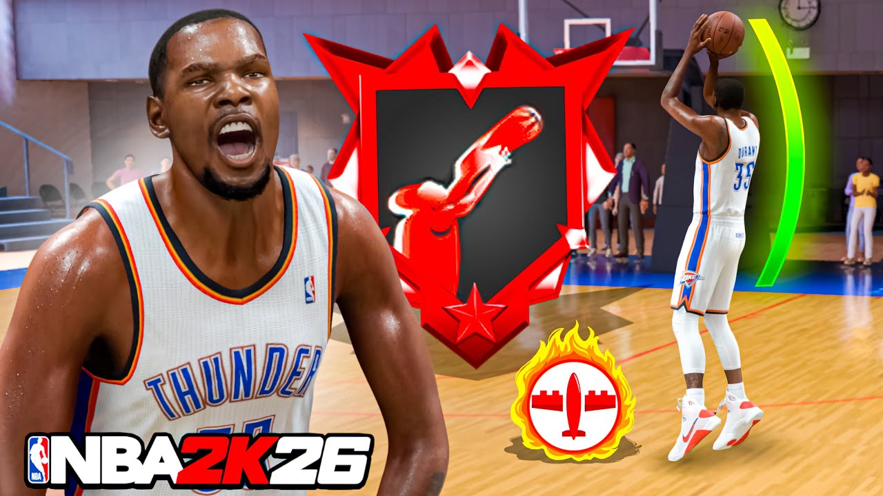 This KEVIN DURANT BUILD is a WALKING BUCKET in RANDOM REC on NBA 2K26