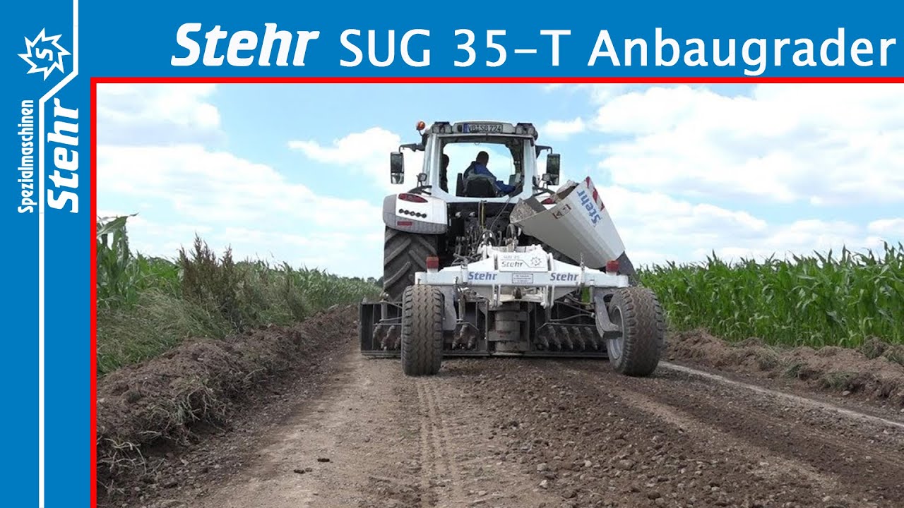 Stehr Wegebaugrader SUG 35-T und Plattenverdichter
