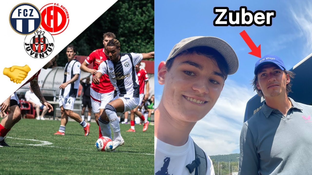 FC Zürich vs. FC Dietikon & YF Juventus | Testspiel + Fotos mit FCZ-Spieler🤩 | Stadionvlog #21