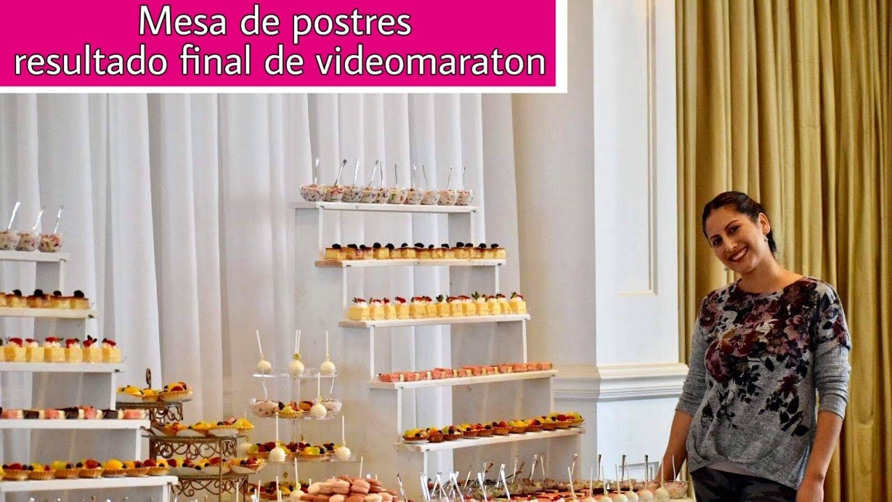 mesa de postres sencillos, resultado final y resumen de la preparación