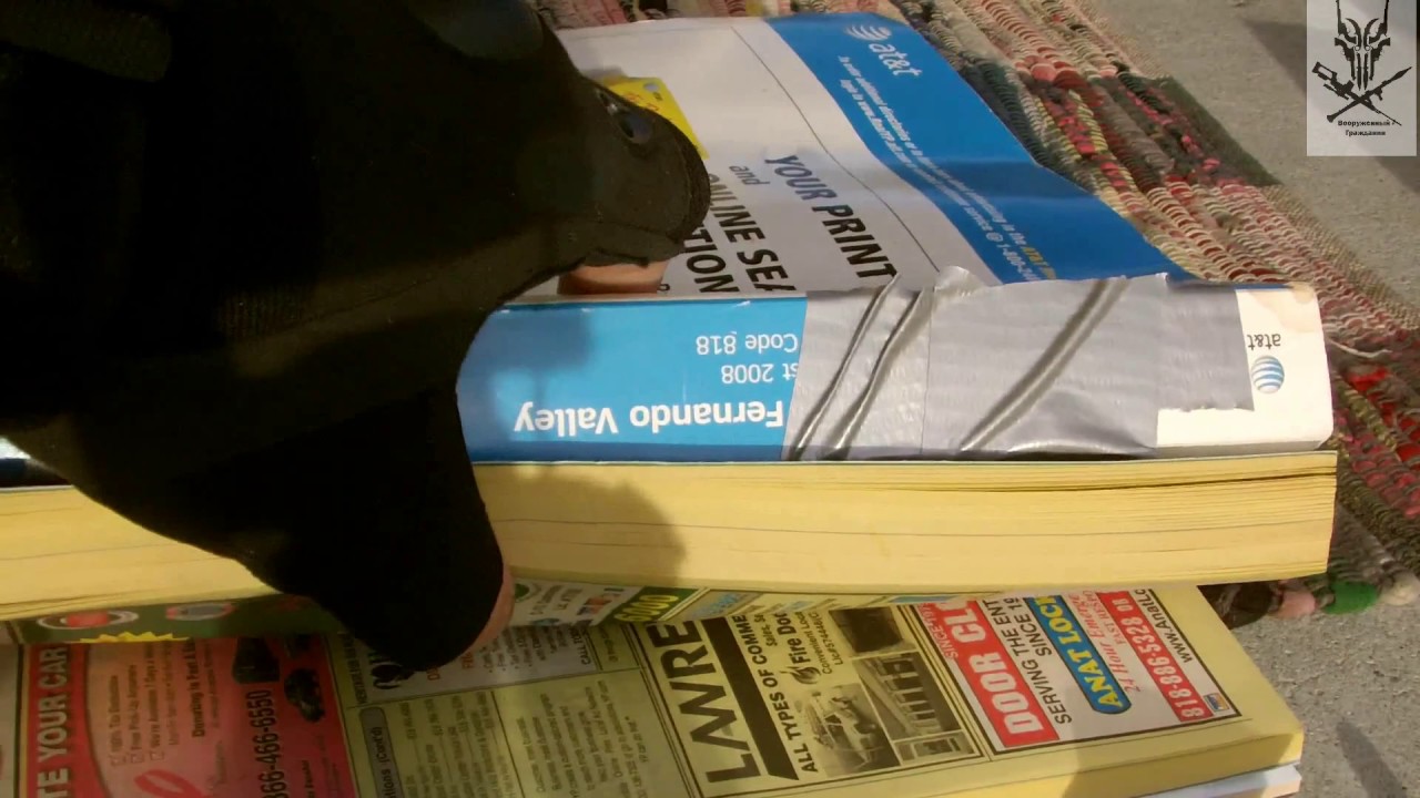 Наган. Тест на пробитие.