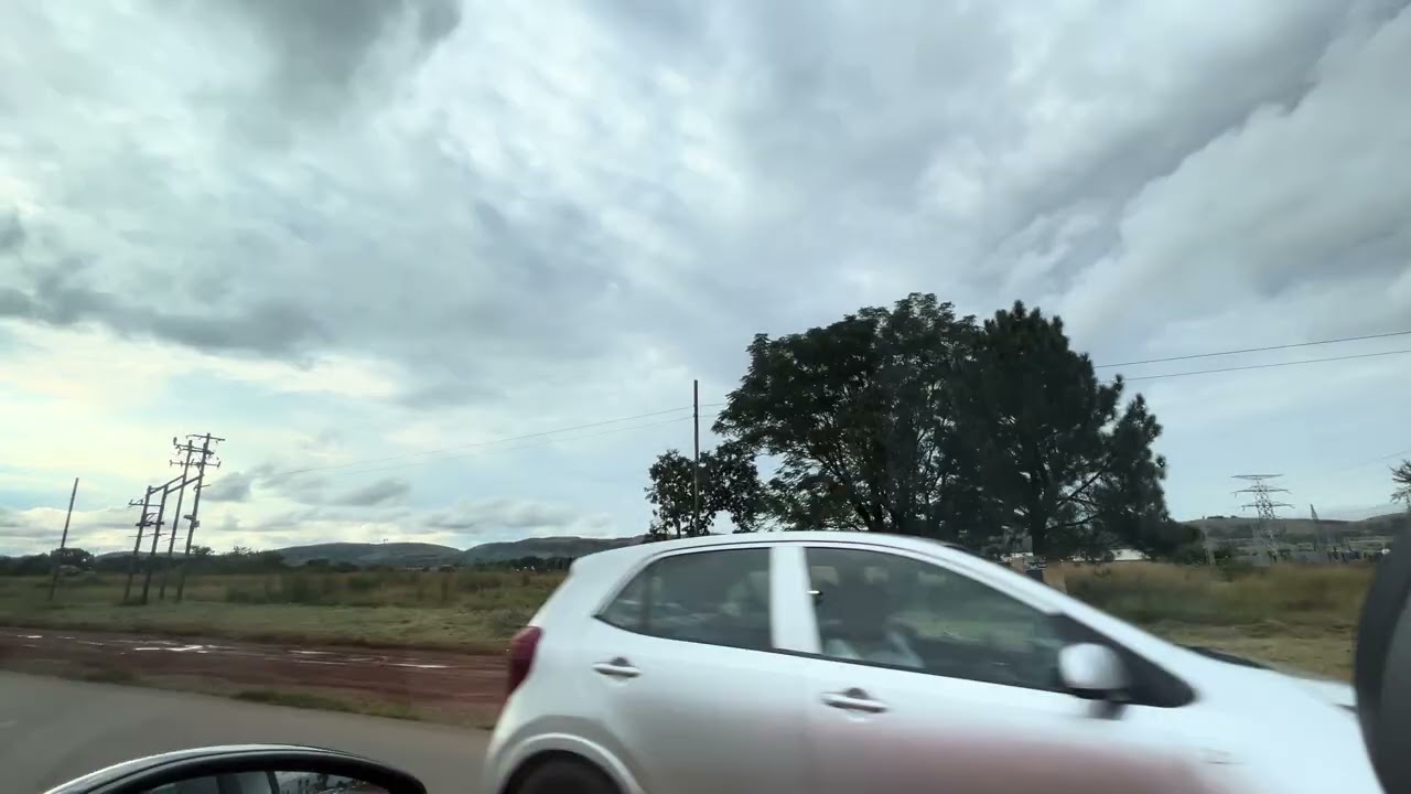 Driving West from Pretoria West towards Hartbeespoort Dam/Brits