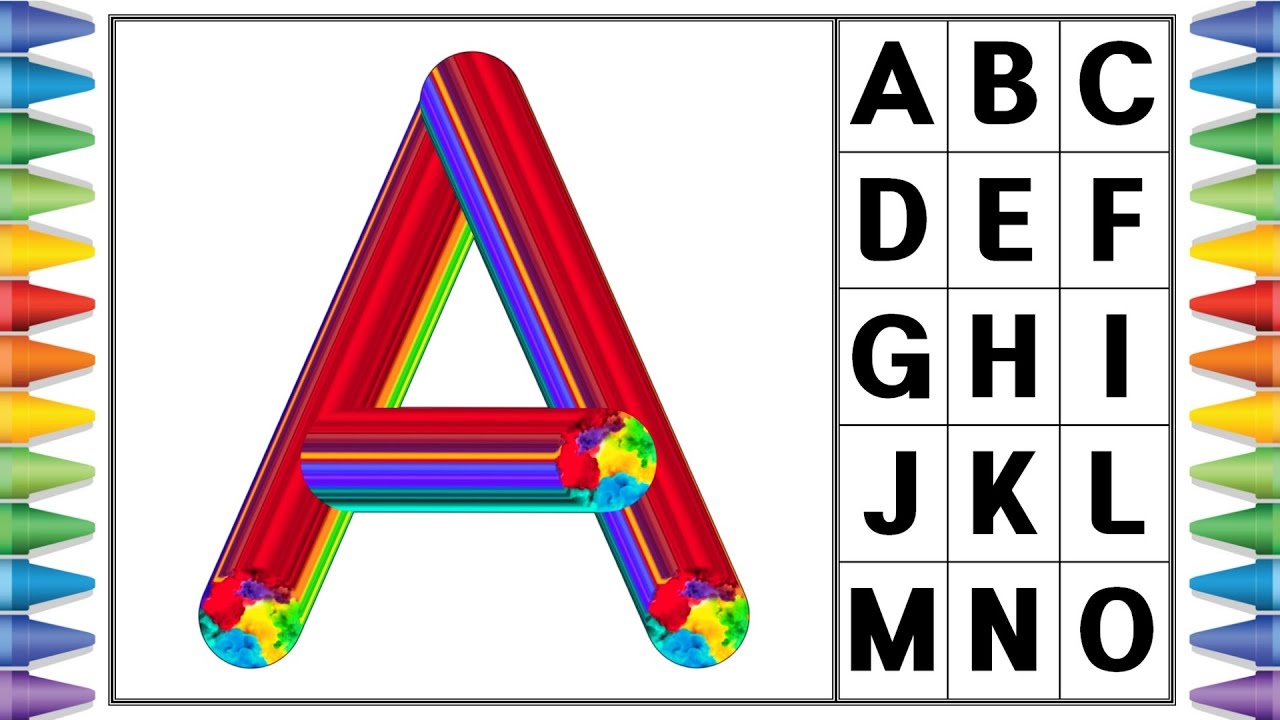 [알파벳 놀이] 유아와 어린이를 위한 ABCD 대문자 A부터 Z까지 쓰기 | Kids Alphabet A to Z | abc song | a for apple | abcd song